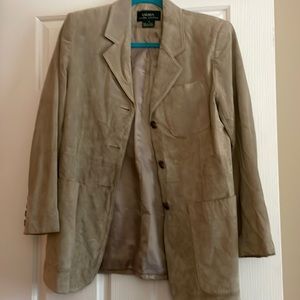 Ralph Lauren tan suede women’s blazer